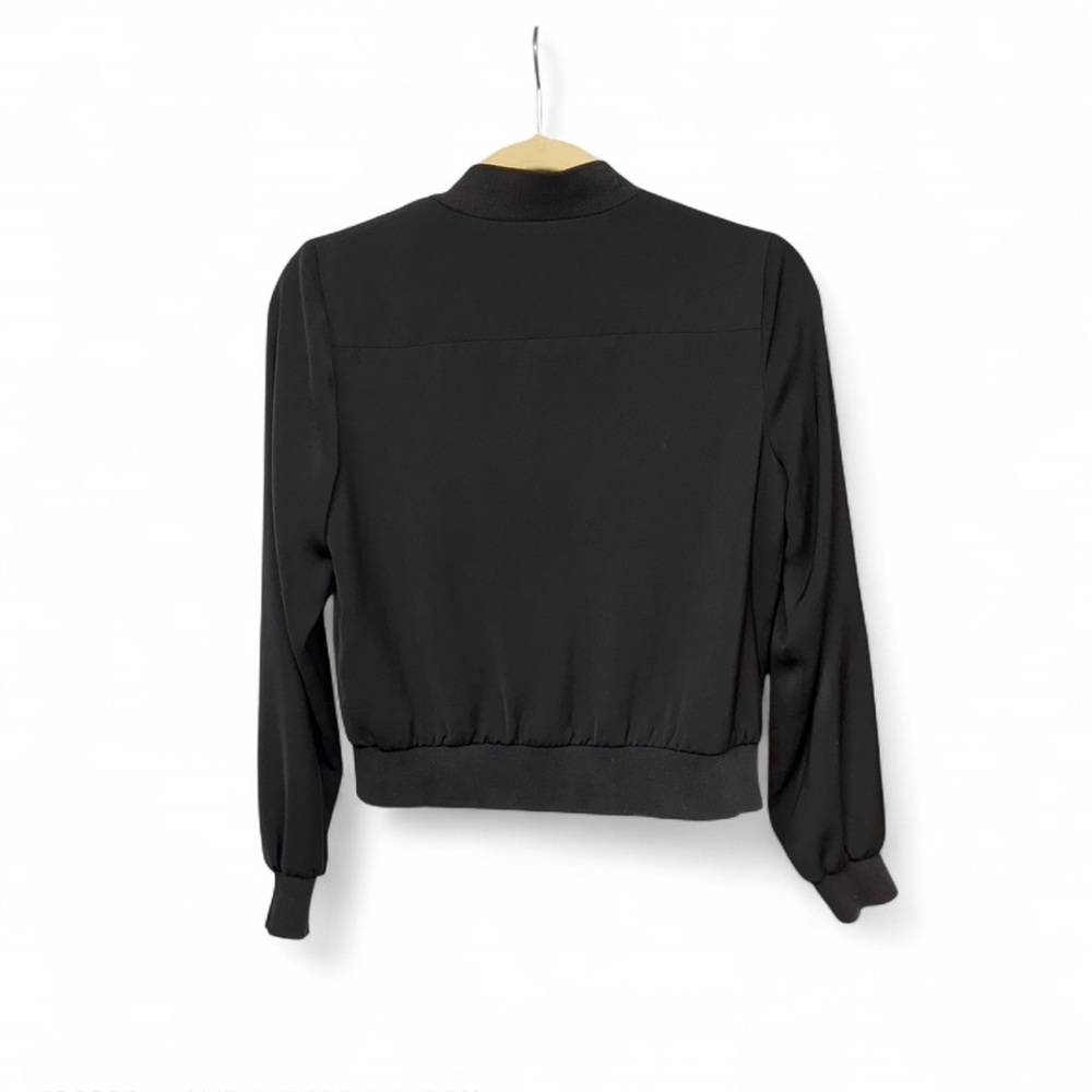 MURAL Black Lightweight Bomber Jacket - Size XS - Full Zip with Pockets - Picture 4 of 6